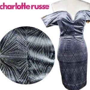 charlotte russe semi formal grey dress